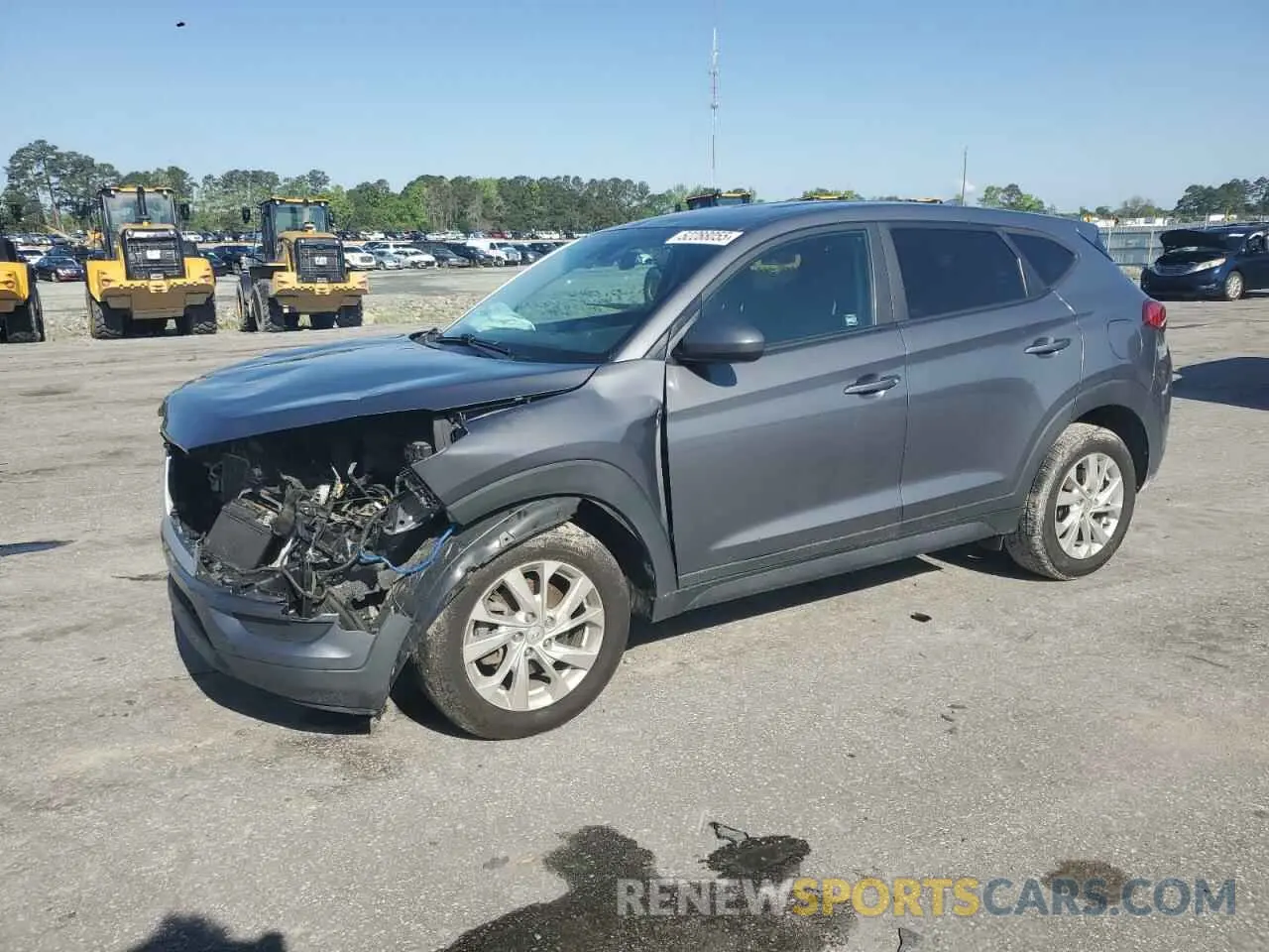 1 Photograph of a damaged car KM8J2CA47KU068806 HYUNDAI TUCSON 2019