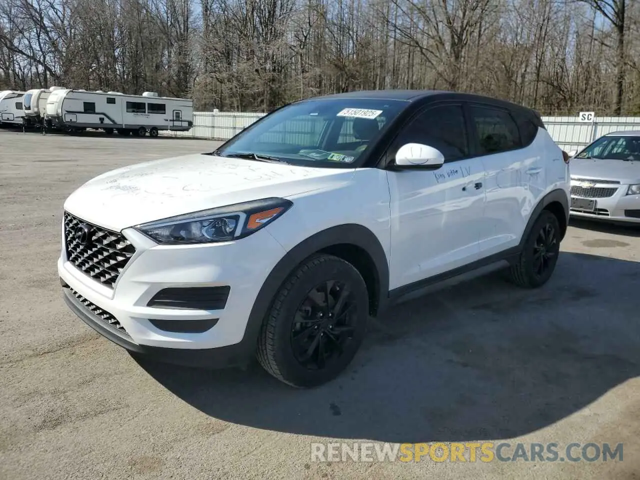 1 Photograph of a damaged car KM8J2CA47KU985373 HYUNDAI TUCSON 2019