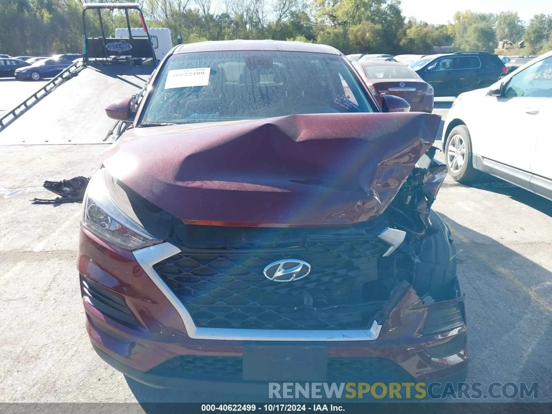 13 Photograph of a damaged car KM8J2CA48KU054607 HYUNDAI TUCSON 2019