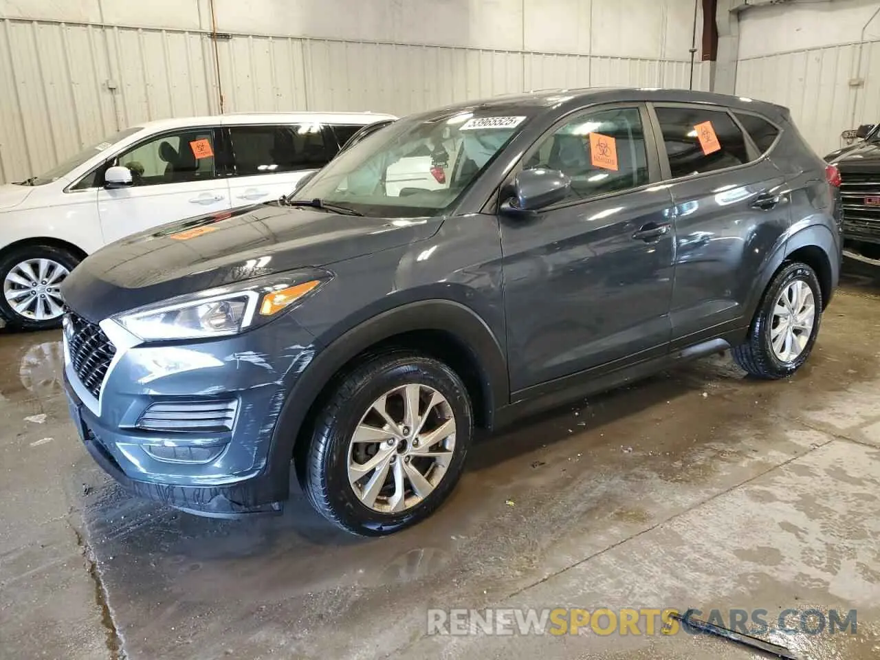 1 Photograph of a damaged car KM8J2CA49KU937731 HYUNDAI TUCSON 2019