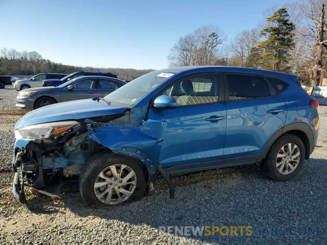 1 Photograph of a damaged car KM8J2CA4XKU000645 HYUNDAI TUCSON 2019