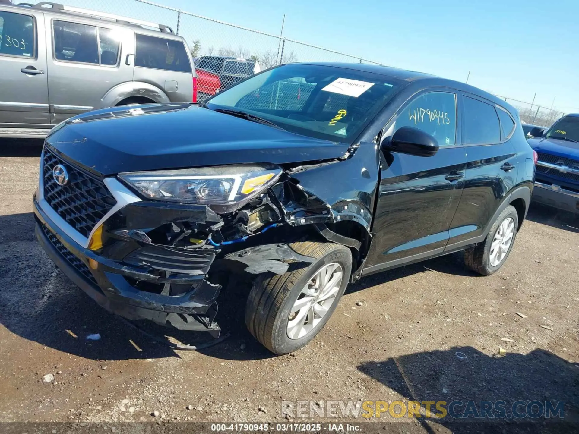 2 Photograph of a damaged car KM8J2CA4XKU938841 HYUNDAI TUCSON 2019