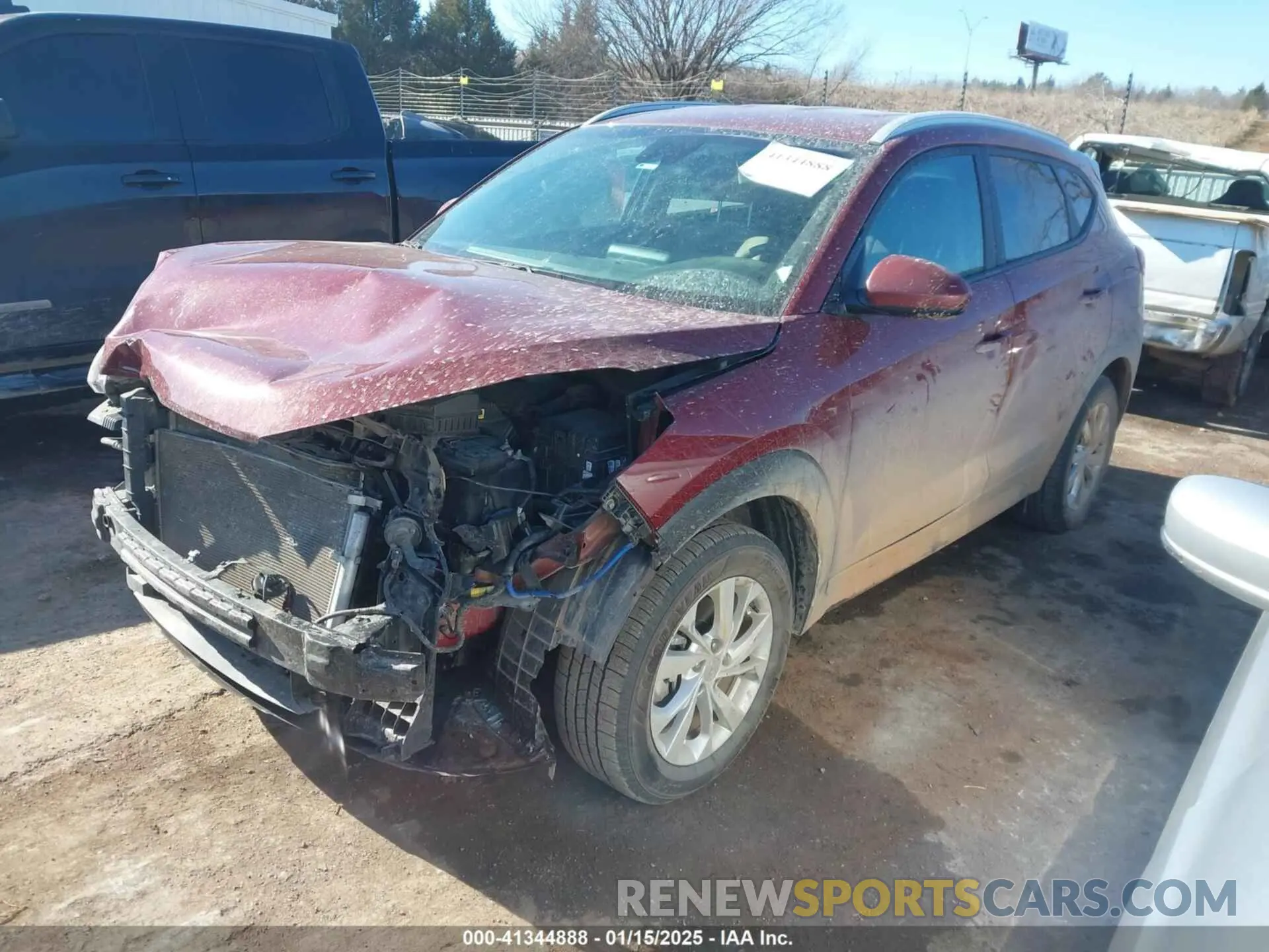2 Photograph of a damaged car KM8J33A40KU077246 HYUNDAI TUCSON 2019