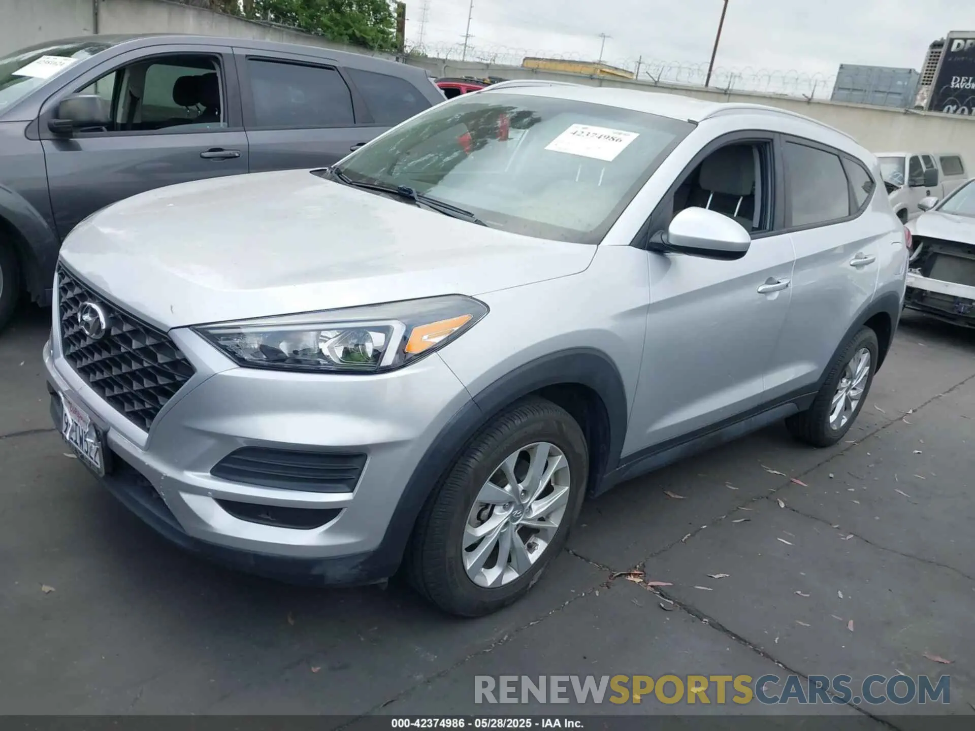 2 Photograph of a damaged car KM8J33A41KU853108 HYUNDAI TUCSON 2019