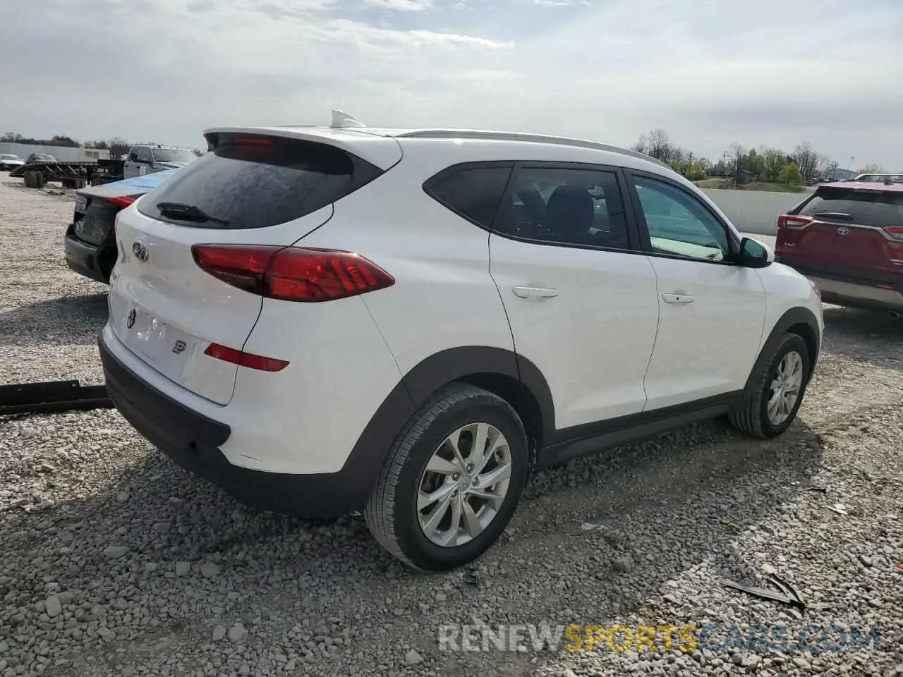 3 Photograph of a damaged car KM8J33A43KU013959 HYUNDAI TUCSON 2019