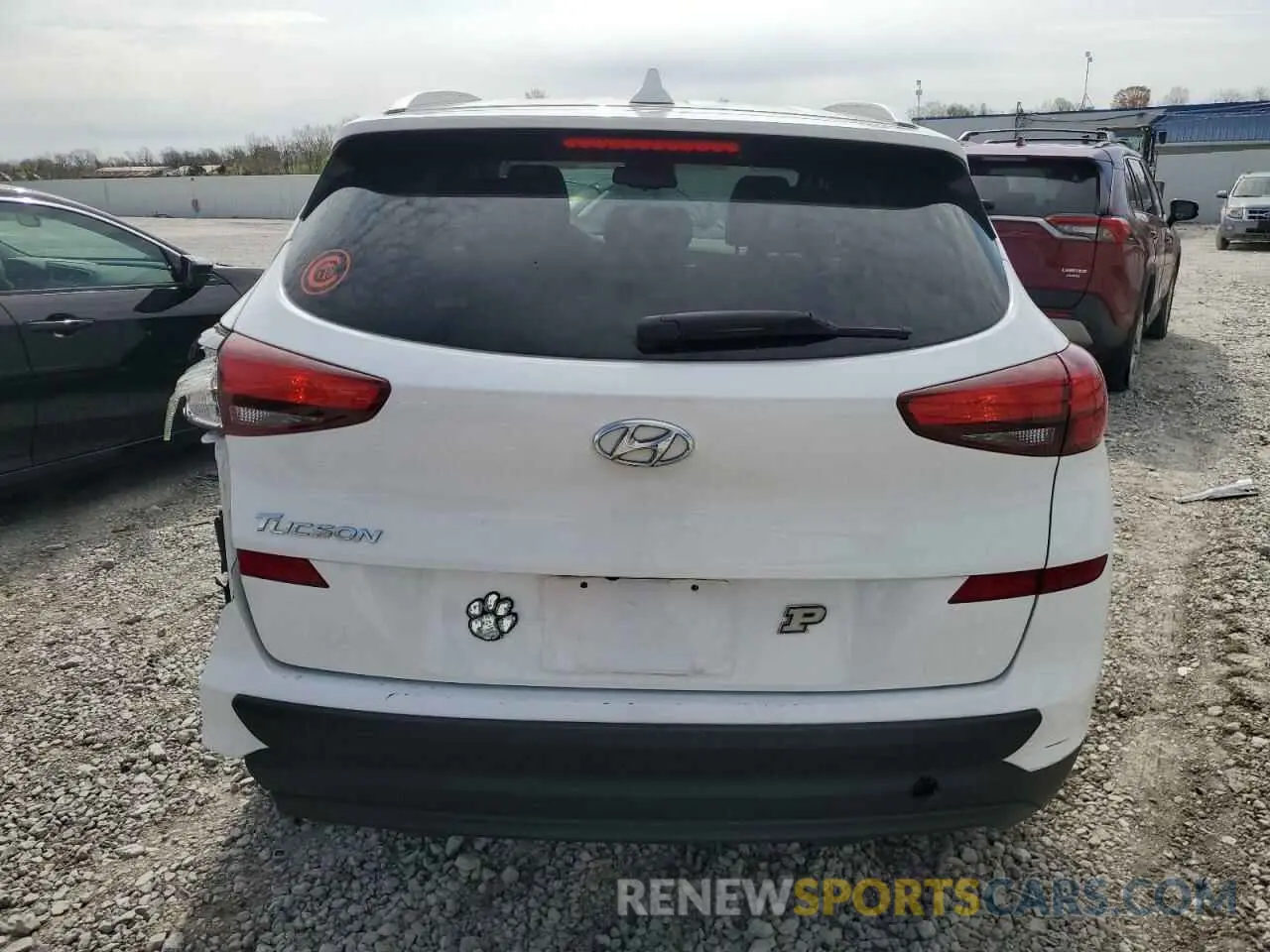 6 Photograph of a damaged car KM8J33A43KU013959 HYUNDAI TUCSON 2019
