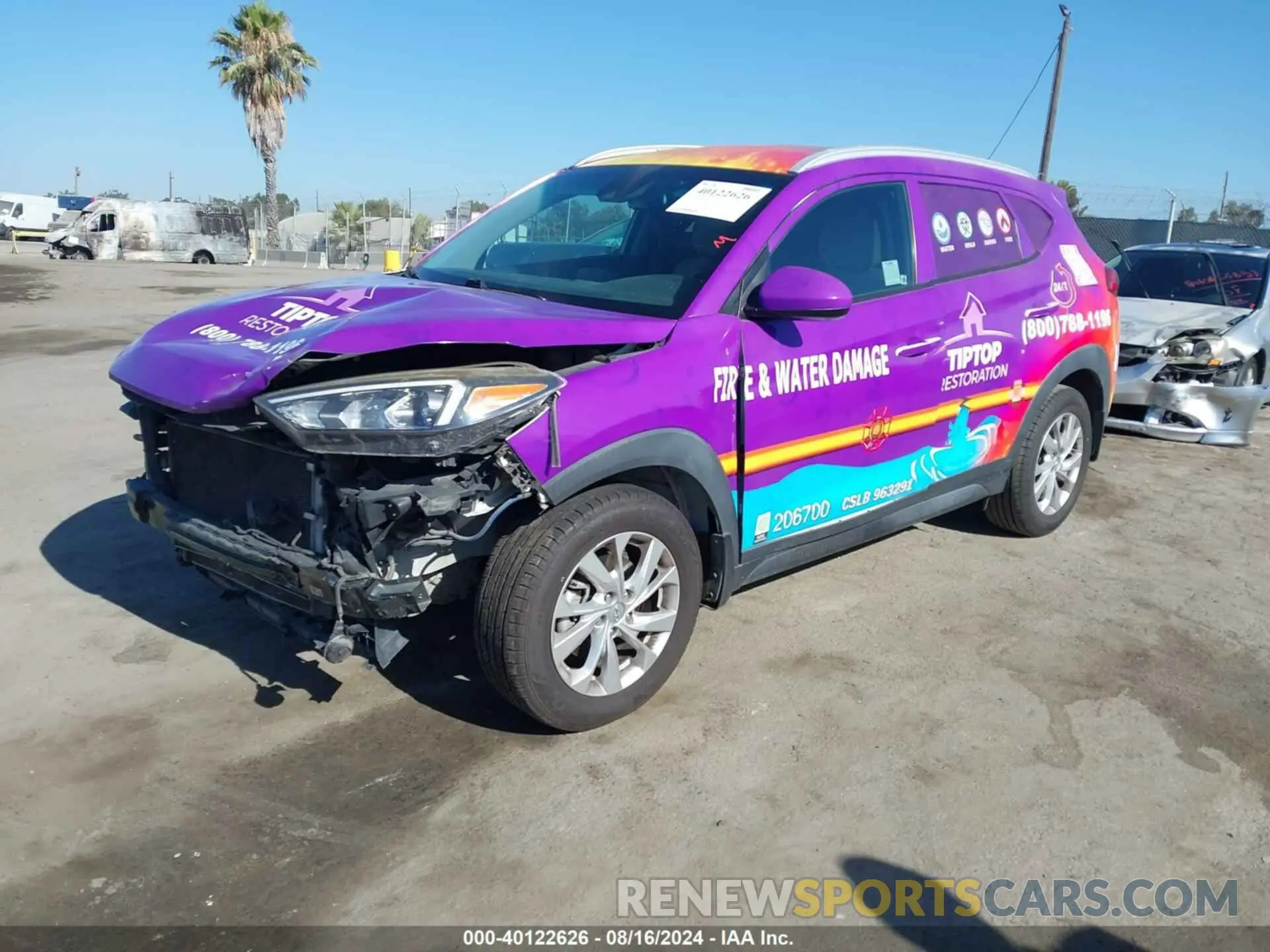 2 Photograph of a damaged car KM8J33A43KU067973 HYUNDAI TUCSON 2019
