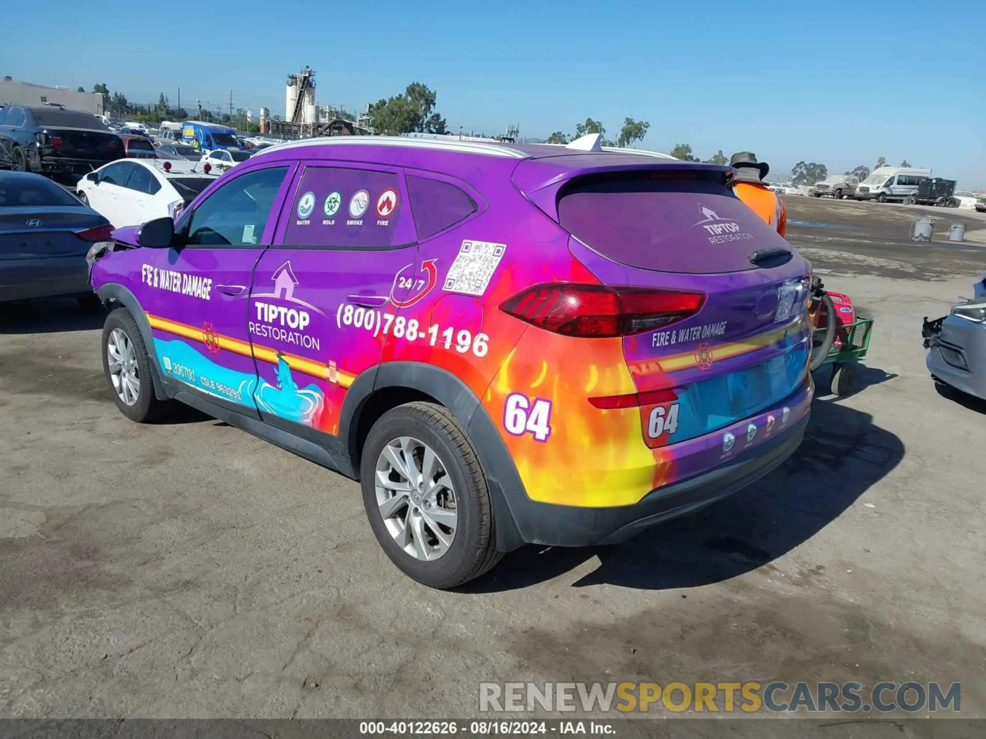 3 Photograph of a damaged car KM8J33A43KU067973 HYUNDAI TUCSON 2019
