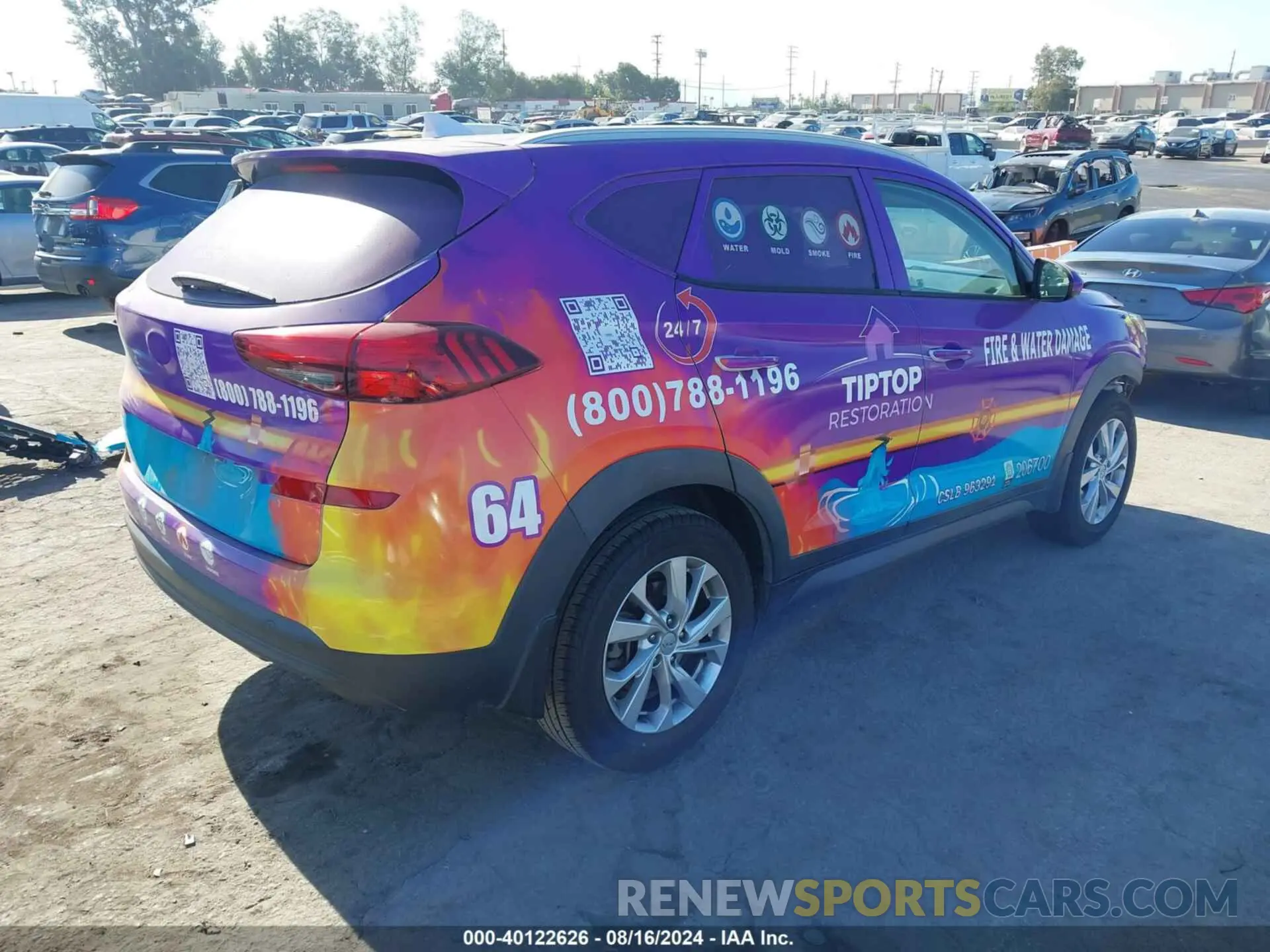4 Photograph of a damaged car KM8J33A43KU067973 HYUNDAI TUCSON 2019