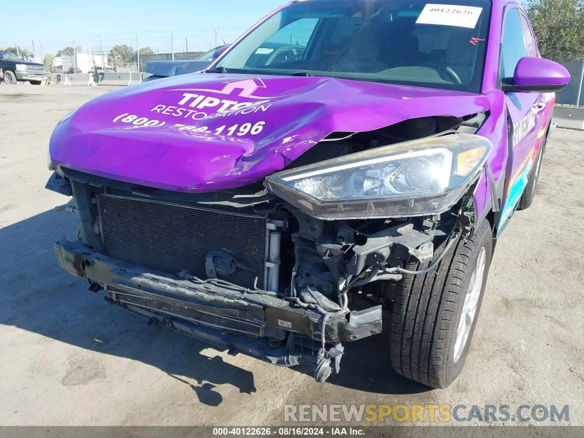 6 Photograph of a damaged car KM8J33A43KU067973 HYUNDAI TUCSON 2019
