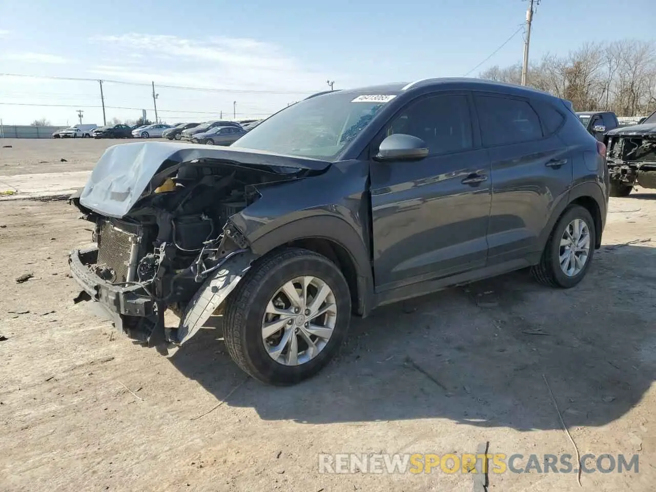 1 Photograph of a damaged car KM8J33A43KU072137 HYUNDAI TUCSON 2019