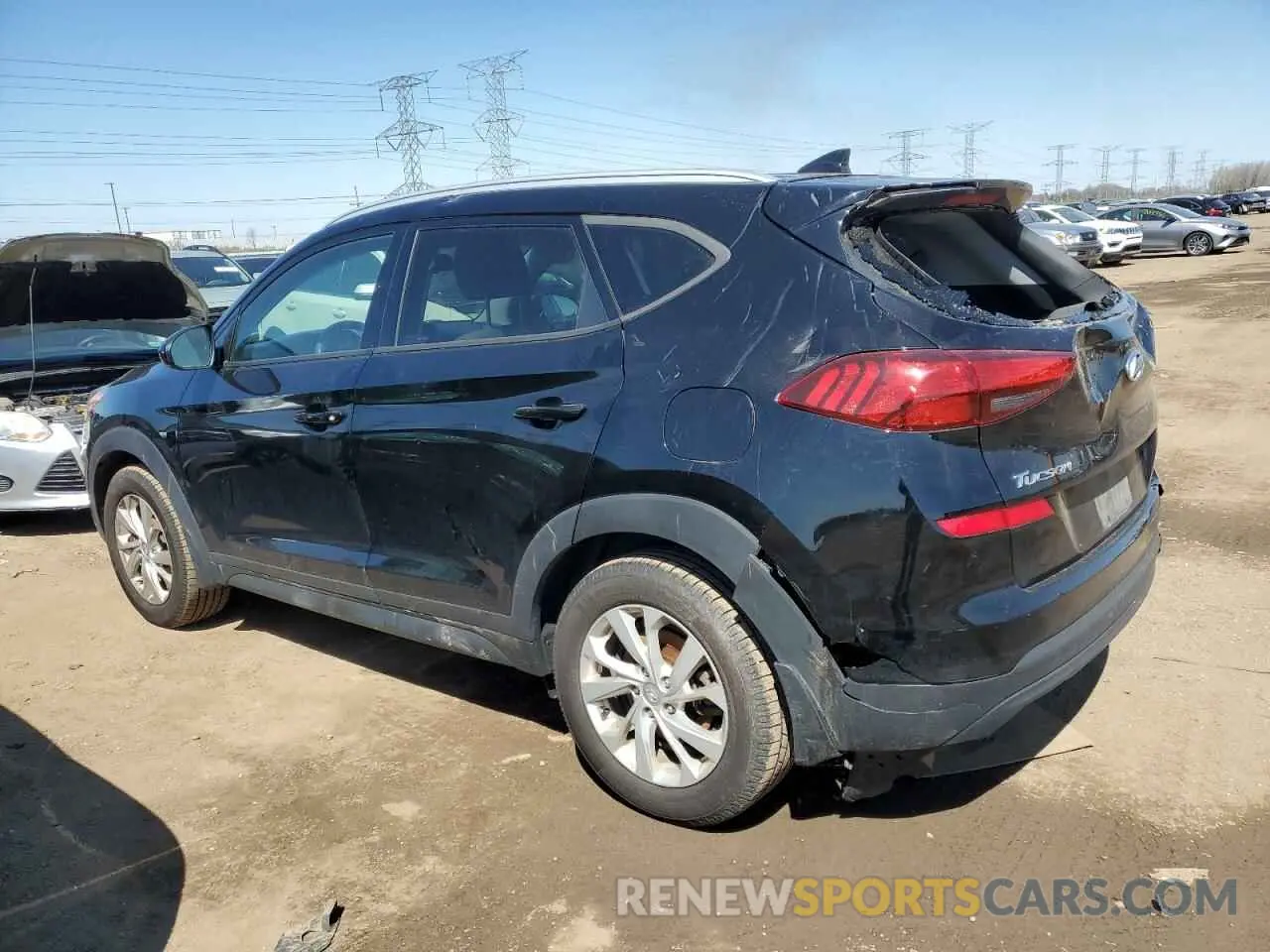 2 Photograph of a damaged car KM8J33A43KU888877 HYUNDAI TUCSON 2019