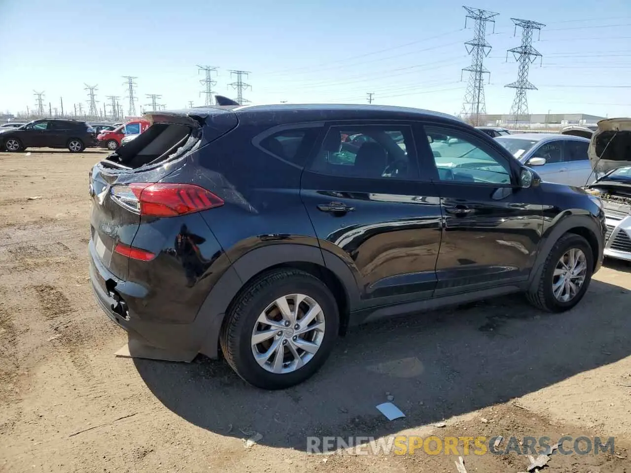 3 Photograph of a damaged car KM8J33A43KU888877 HYUNDAI TUCSON 2019