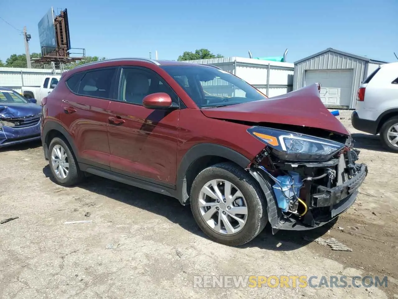 4 Photograph of a damaged car KM8J33A43KU970169 HYUNDAI TUCSON 2019