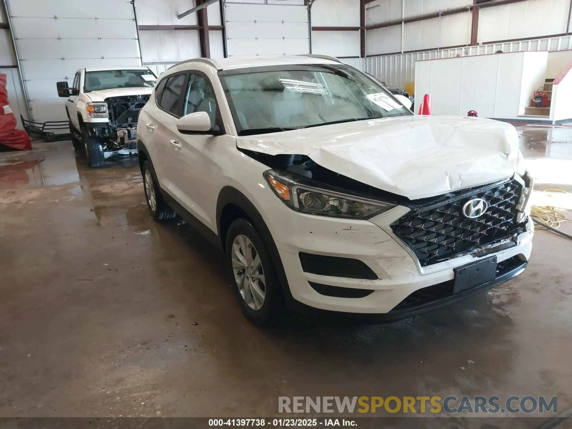 1 Photograph of a damaged car KM8J33A46KU066106 HYUNDAI TUCSON 2019