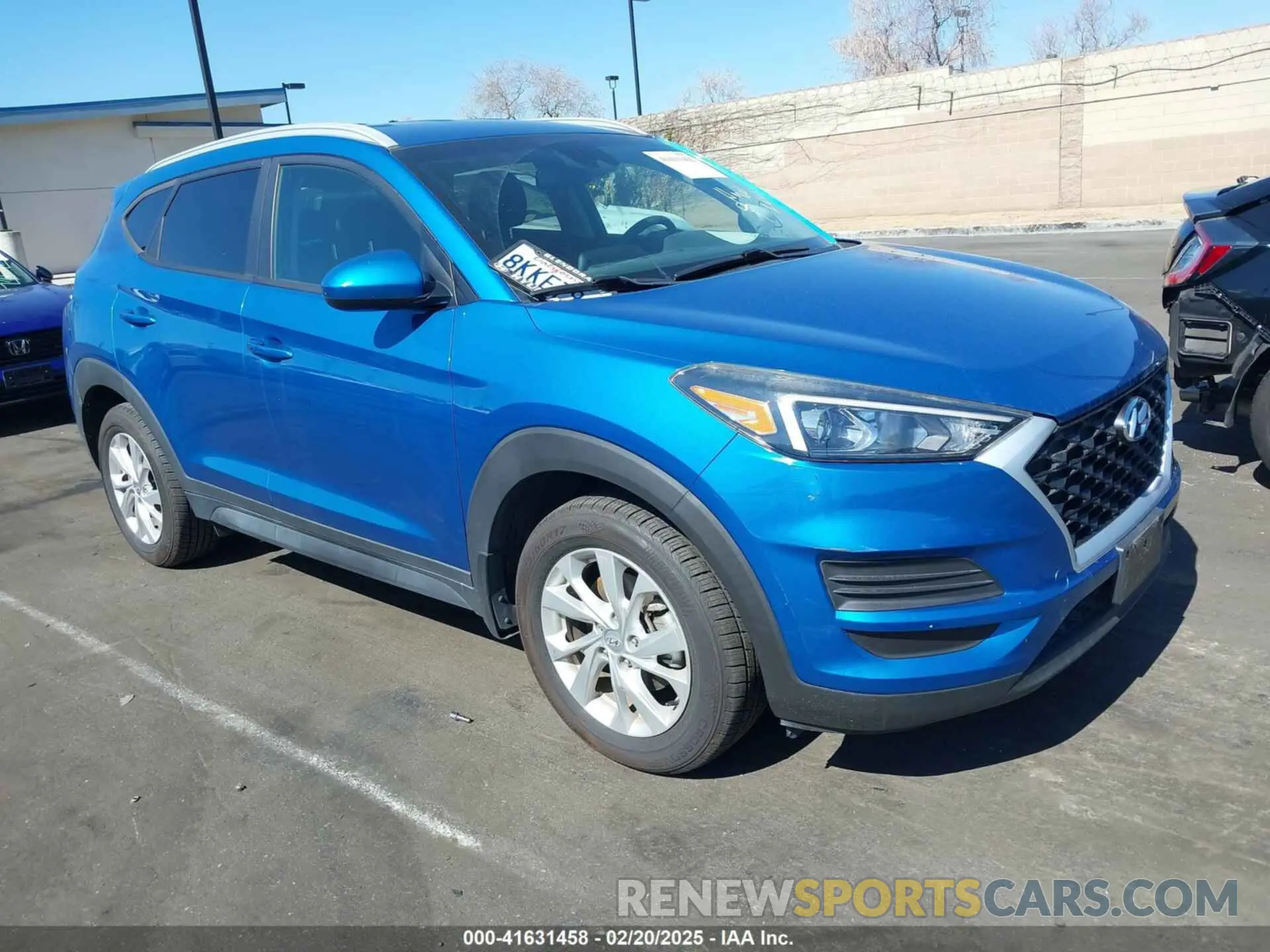 1 Photograph of a damaged car KM8J33A47KU966447 HYUNDAI TUCSON 2019