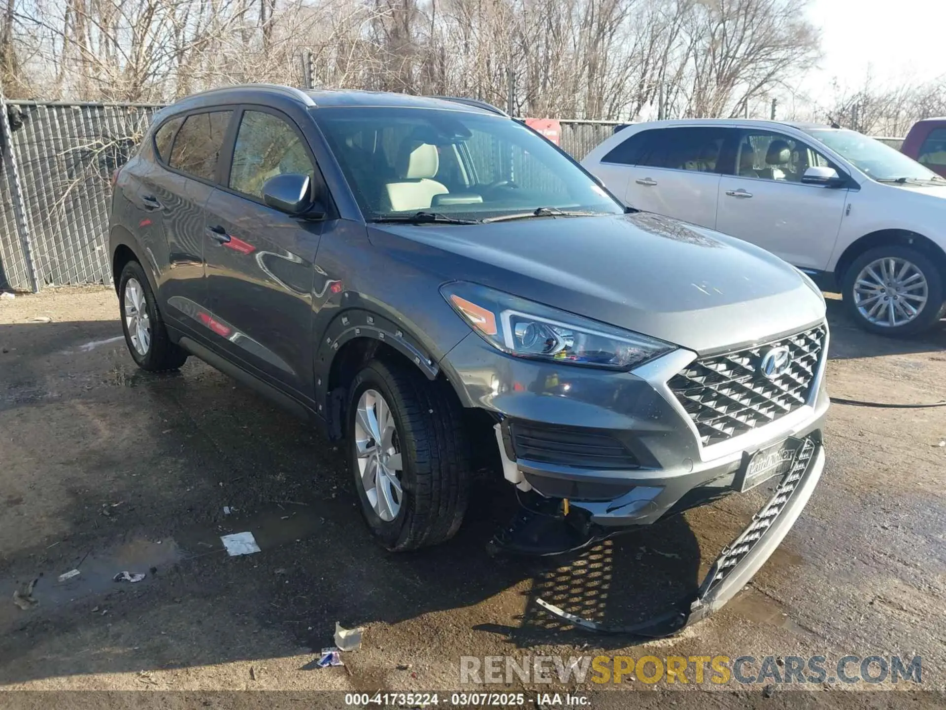 1 Photograph of a damaged car KM8J33A49KU860842 HYUNDAI TUCSON 2019