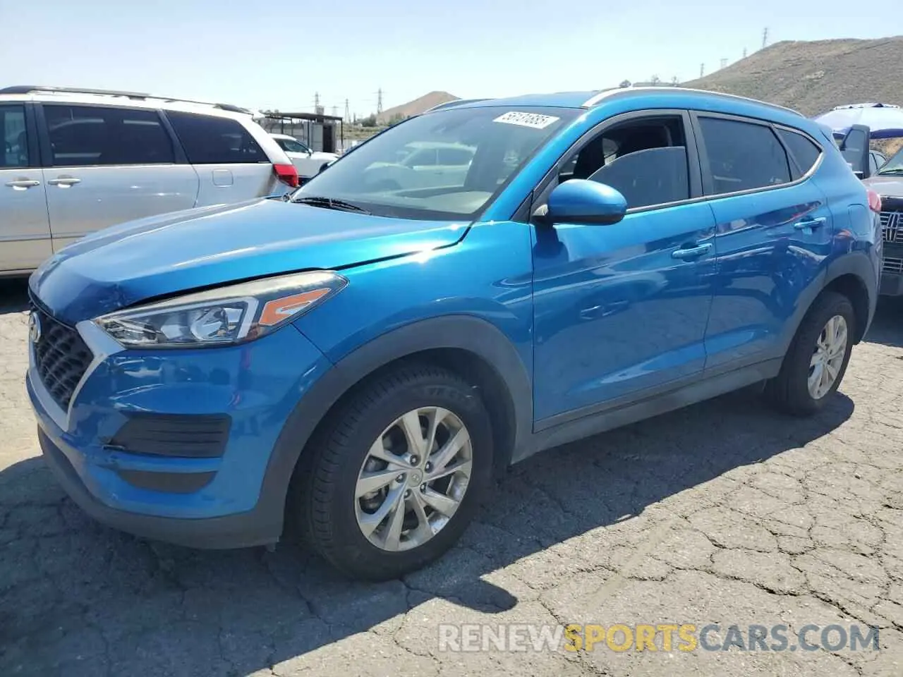 1 Photograph of a damaged car KM8J33A49KU869184 HYUNDAI TUCSON 2019