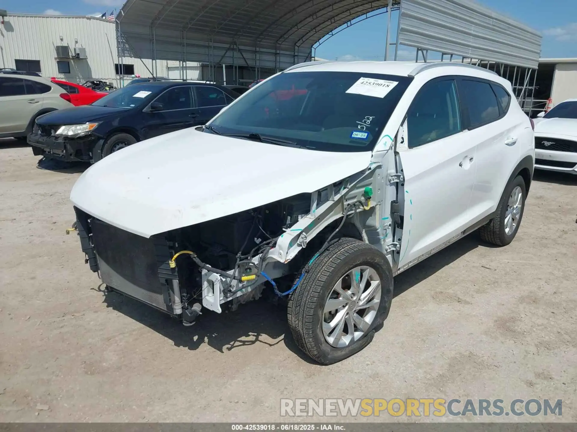 2 Photograph of a damaged car KM8J33A49KU940769 HYUNDAI TUCSON 2019