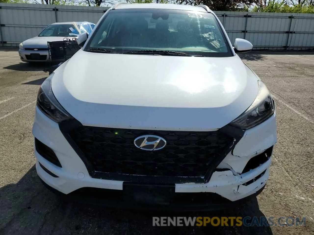 5 Photograph of a damaged car KM8J33A4XKU956155 HYUNDAI TUCSON 2019