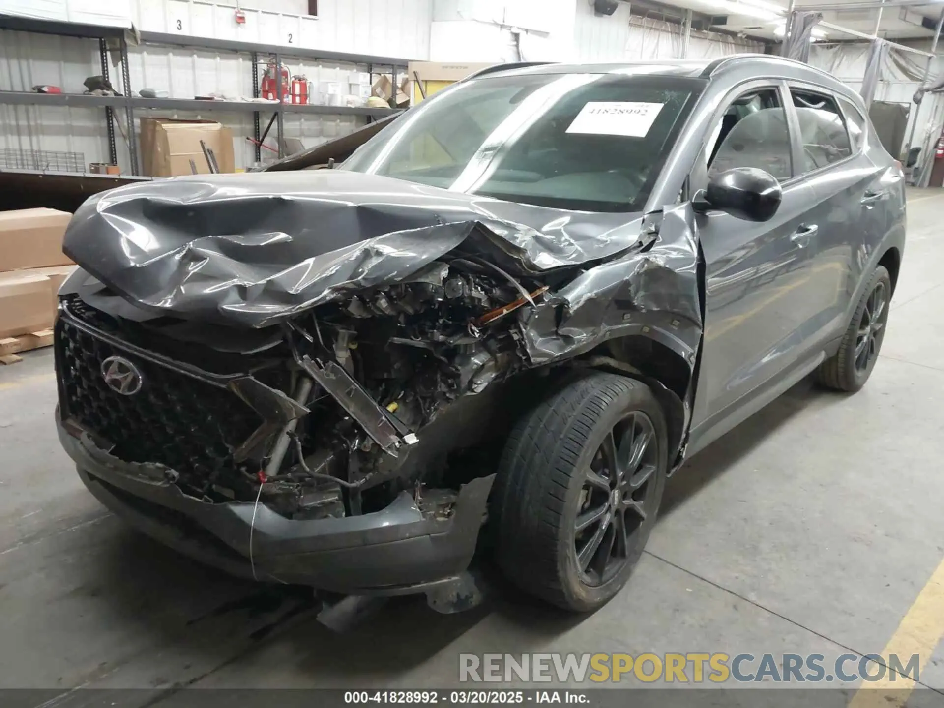2 Photograph of a damaged car KM8J33AL0KU973425 HYUNDAI TUCSON 2019