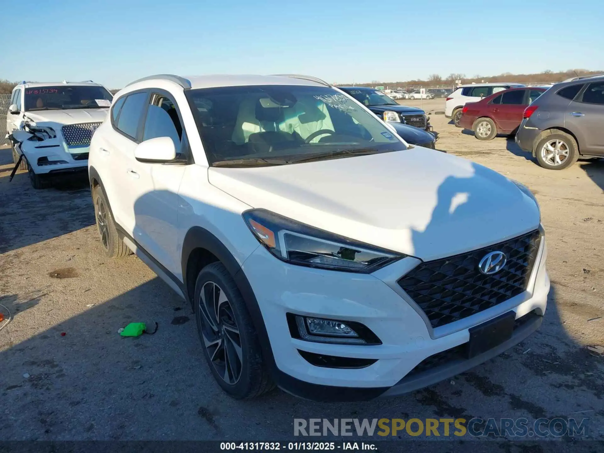 1 Photograph of a damaged car KM8J33AL1KU838499 HYUNDAI TUCSON 2019