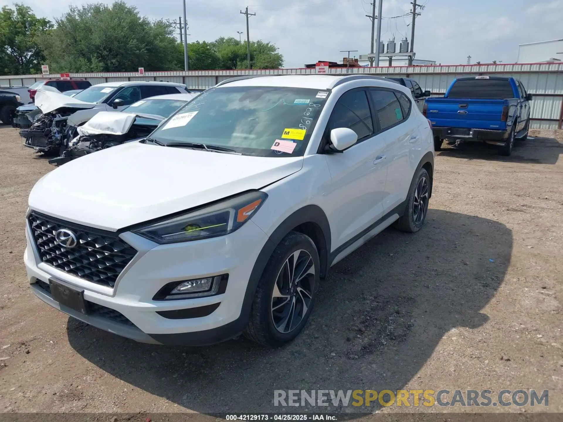 2 Photograph of a damaged car KM8J33AL1KU861698 HYUNDAI TUCSON 2019