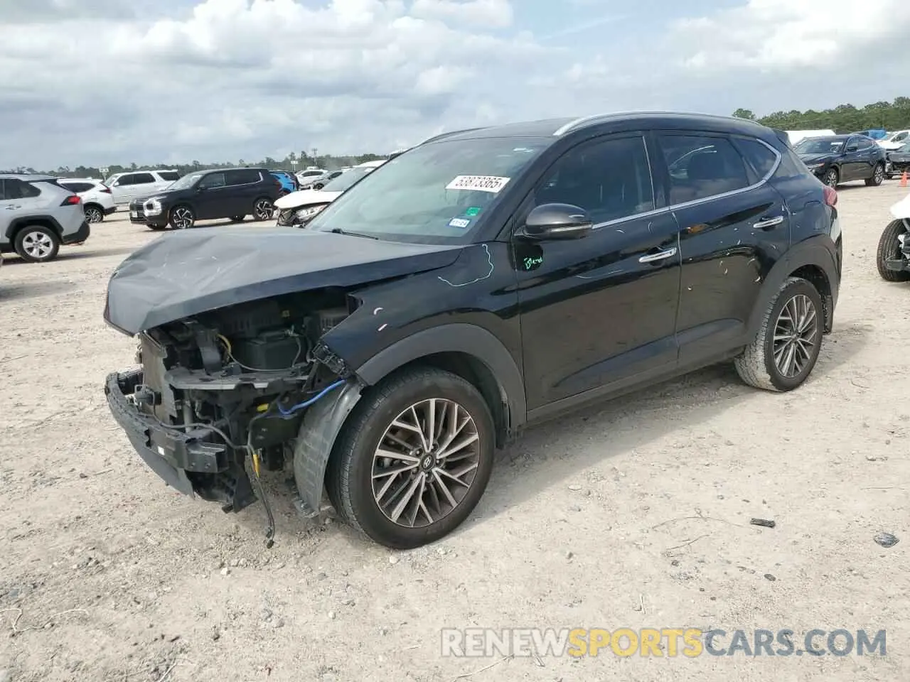 1 Photograph of a damaged car KM8J33AL1KU895611 HYUNDAI TUCSON 2019