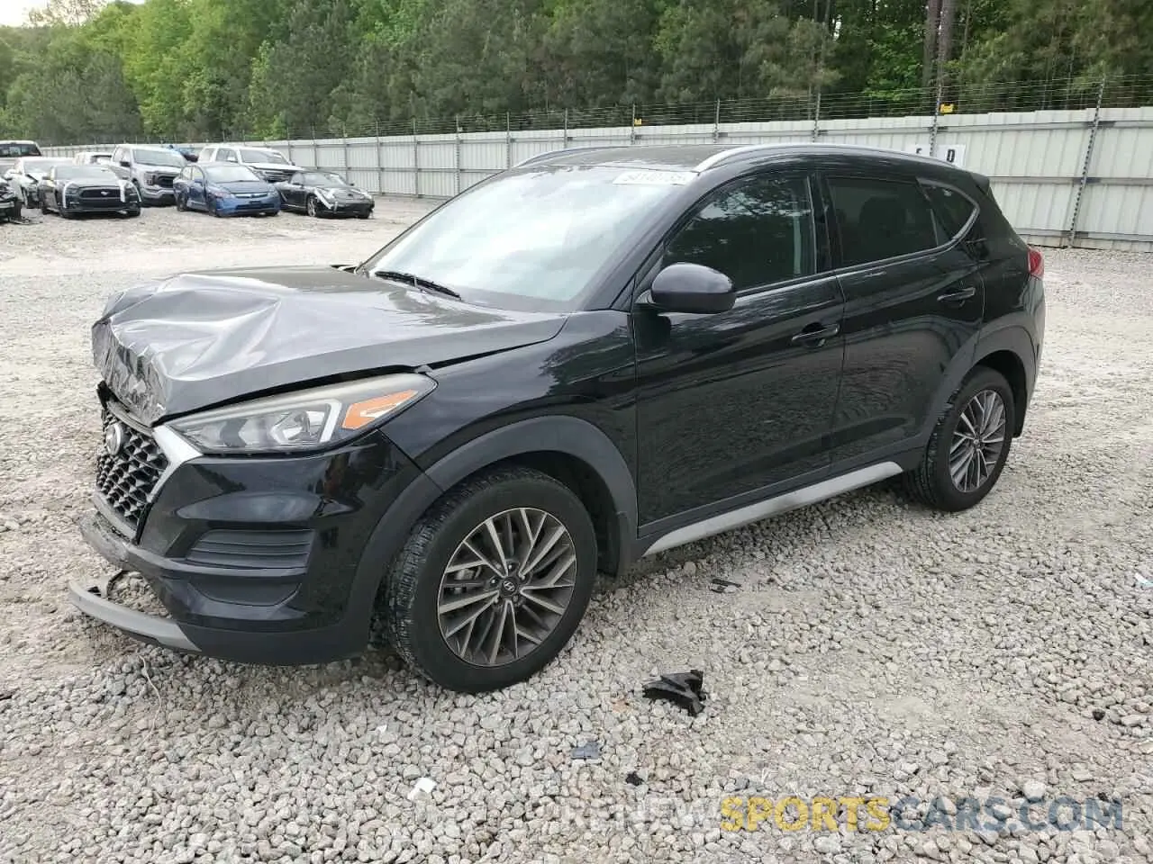 1 Photograph of a damaged car KM8J33AL1KU977760 HYUNDAI TUCSON 2019