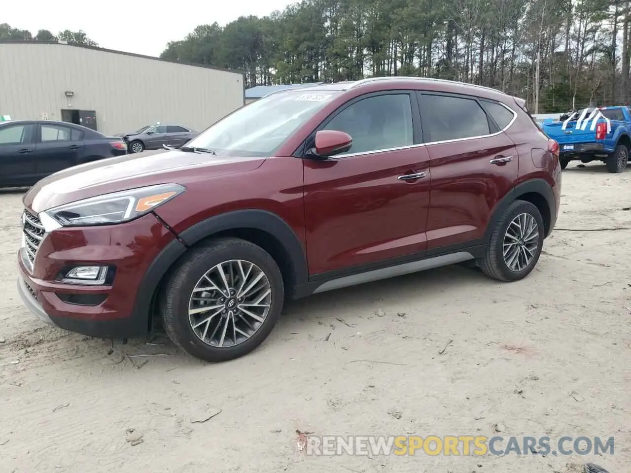 1 Photograph of a damaged car KM8J33AL2KU021767 HYUNDAI TUCSON 2019