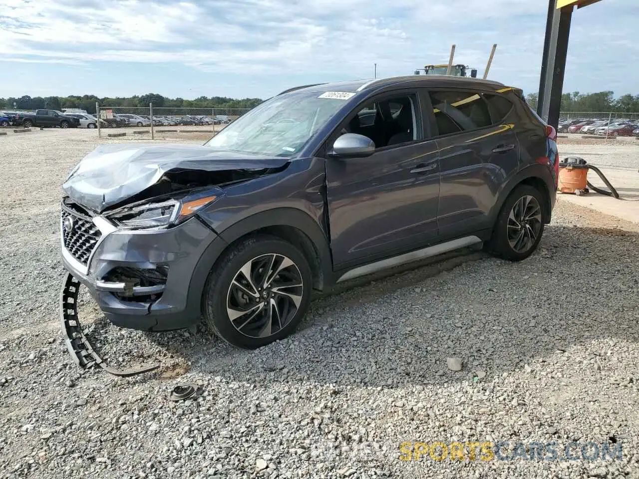 1 Photograph of a damaged car KM8J33AL2KU861726 HYUNDAI TUCSON 2019