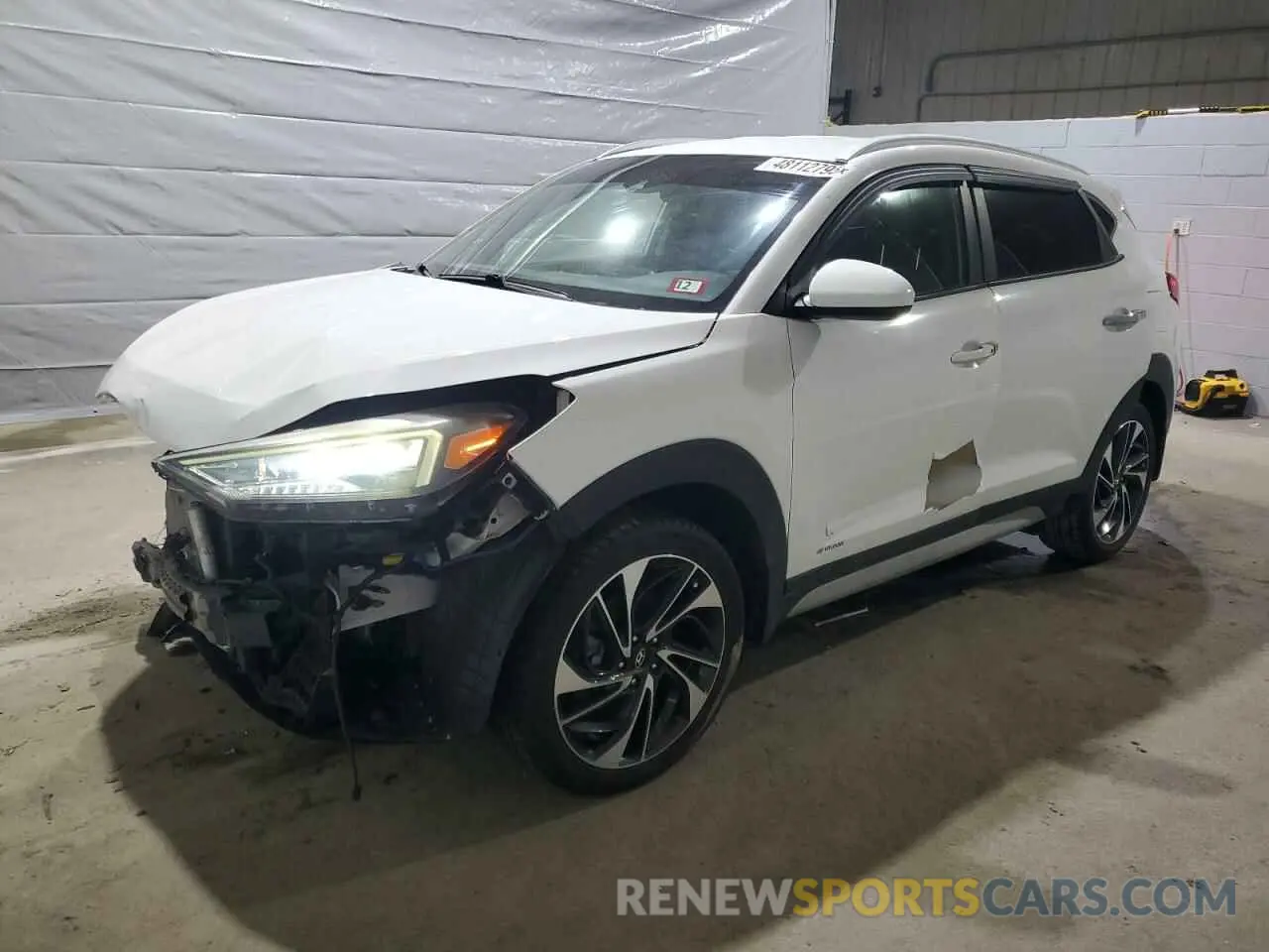 1 Photograph of a damaged car KM8J33AL2KU866781 HYUNDAI TUCSON 2019