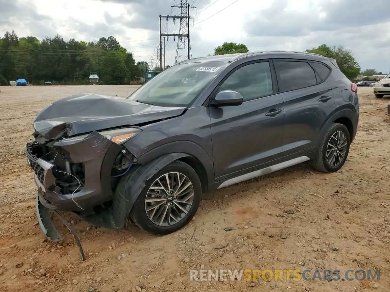 1 Photograph of a damaged car KM8J33AL2KU878218 HYUNDAI TUCSON 2019