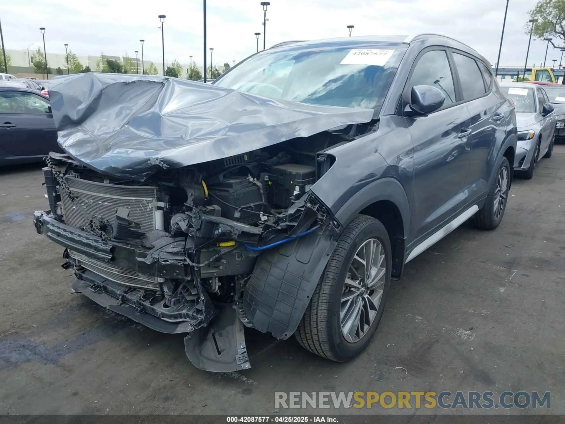 2 Photograph of a damaged car KM8J33AL2KU954388 HYUNDAI TUCSON 2019