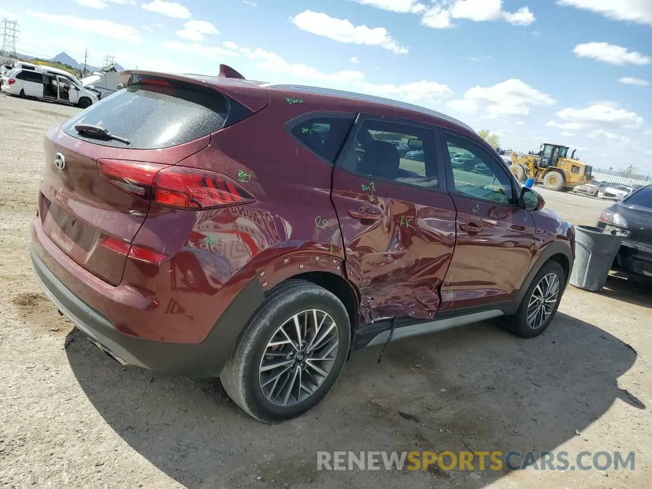 3 Photograph of a damaged car KM8J33AL3KU029859 HYUNDAI TUCSON 2019