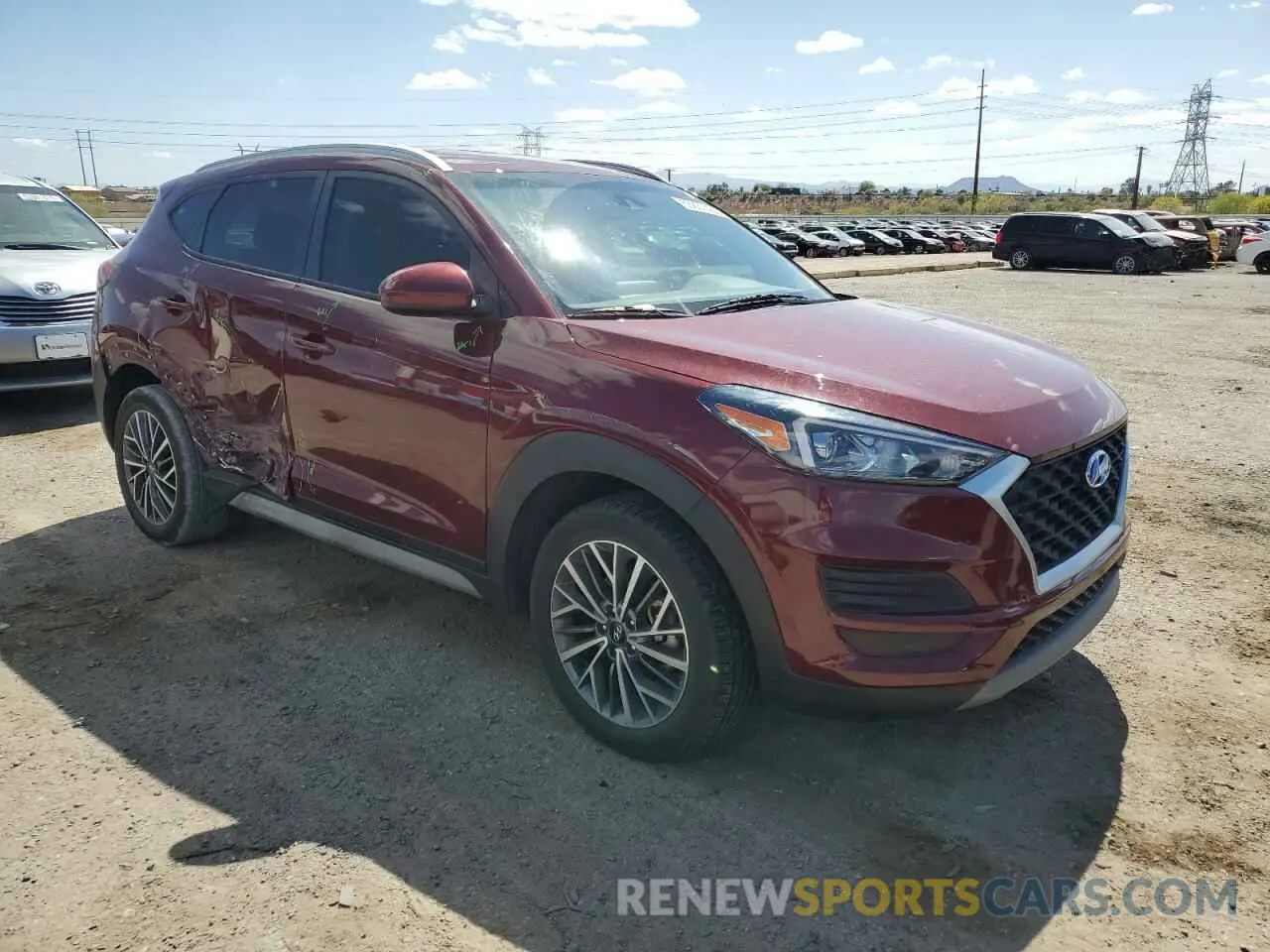 4 Photograph of a damaged car KM8J33AL3KU029859 HYUNDAI TUCSON 2019