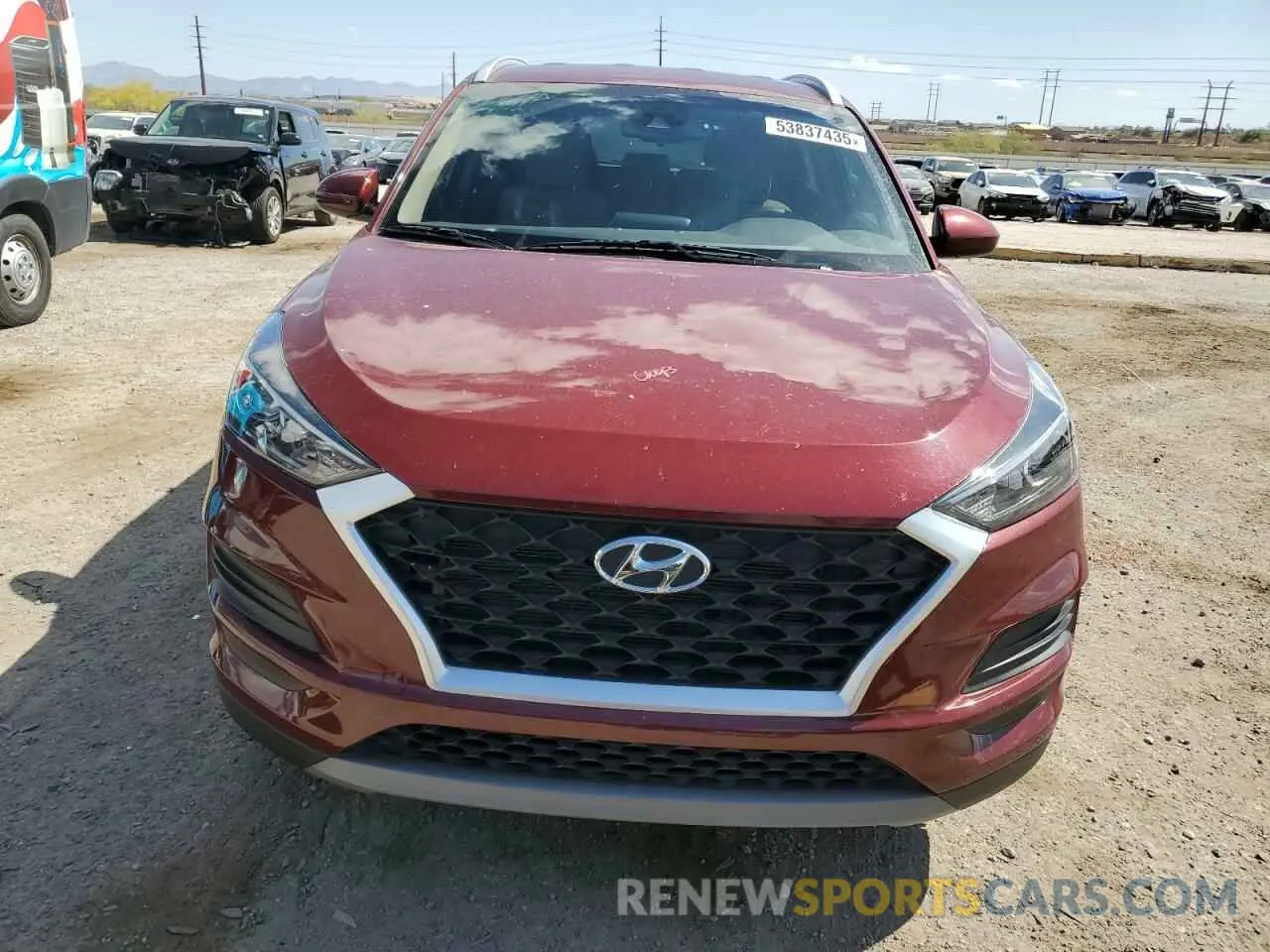 5 Photograph of a damaged car KM8J33AL3KU029859 HYUNDAI TUCSON 2019