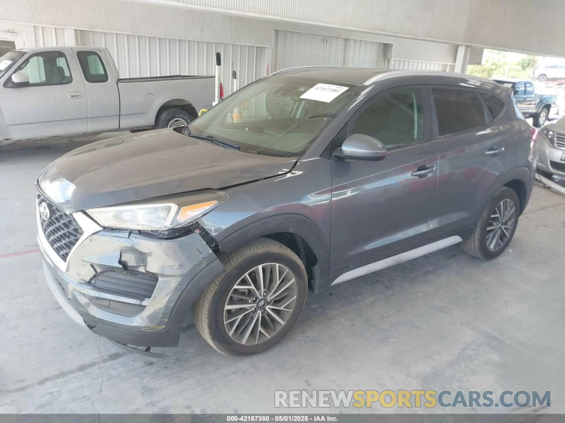 2 Photograph of a damaged car KM8J33AL4KU875529 HYUNDAI TUCSON 2019