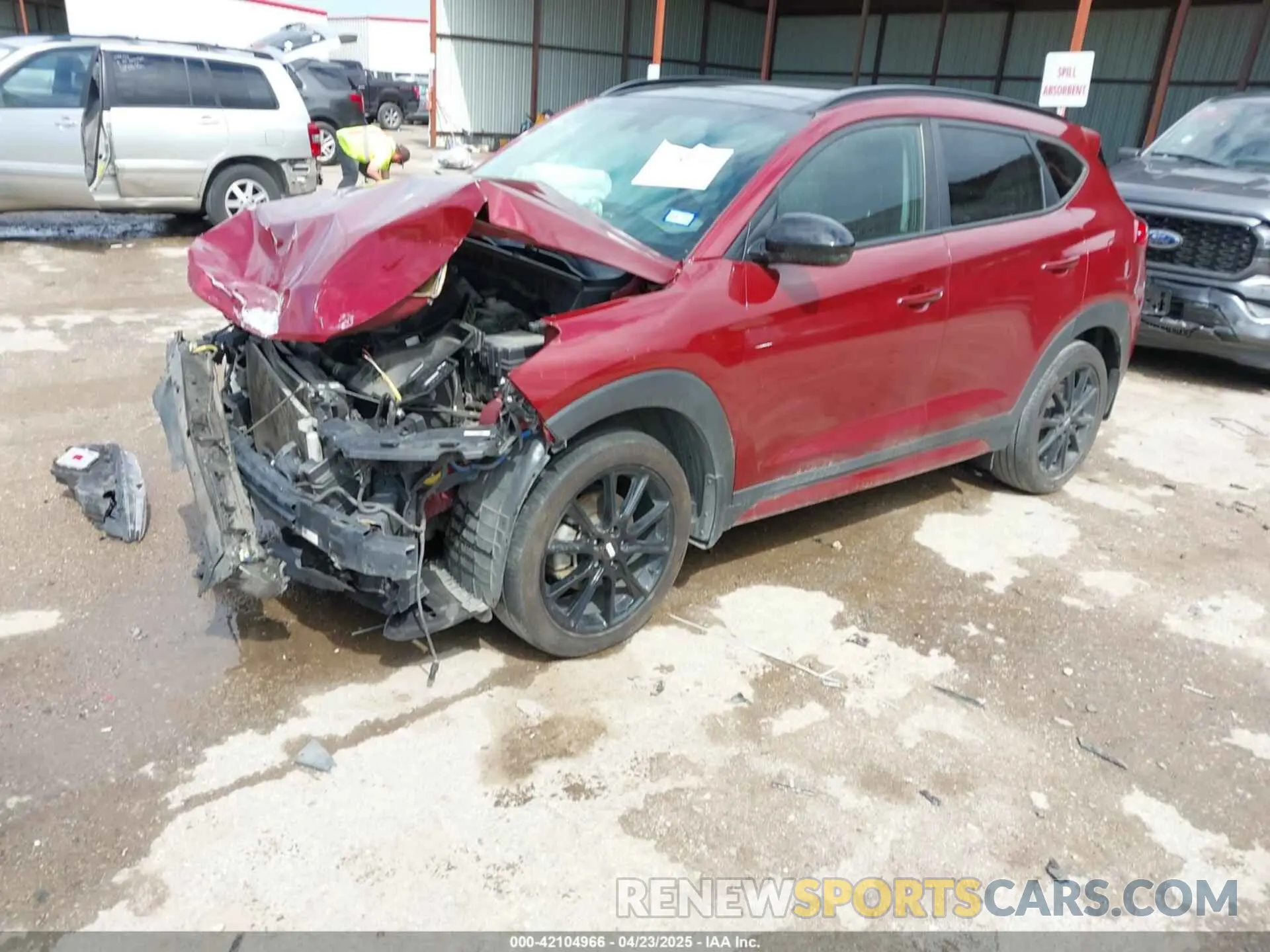 2 Photograph of a damaged car KM8J33AL4KU928830 HYUNDAI TUCSON 2019