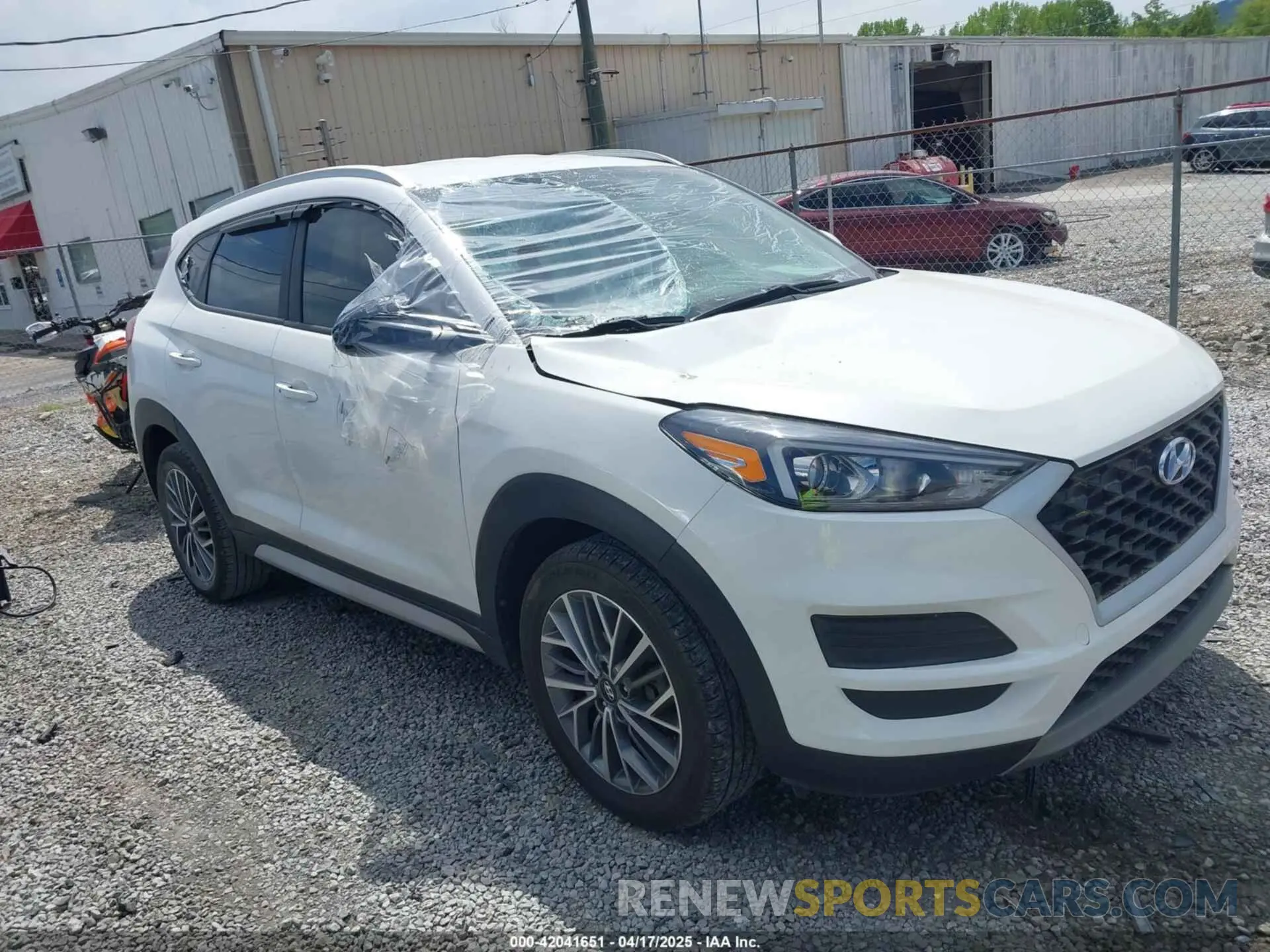 1 Photograph of a damaged car KM8J33AL5KU066119 HYUNDAI TUCSON 2019