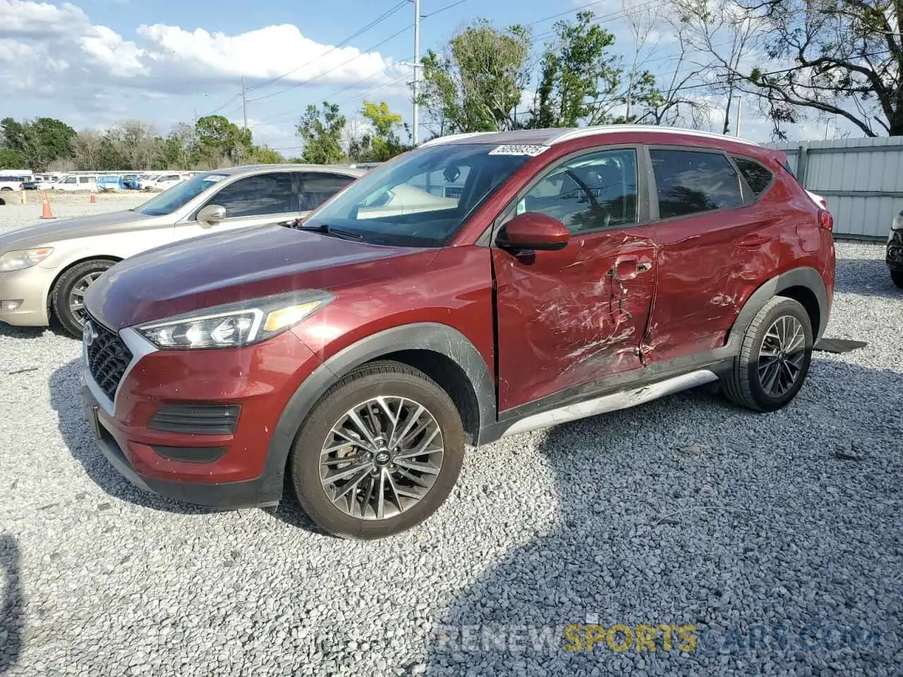 1 Photograph of a damaged car KM8J33AL5KU965711 HYUNDAI TUCSON 2019