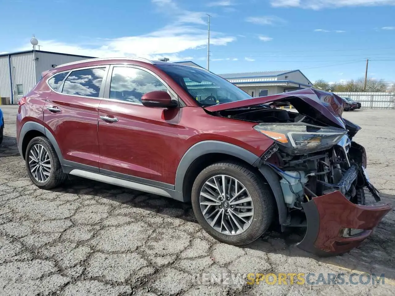 4 Photograph of a damaged car KM8J33AL6KU041875 HYUNDAI TUCSON 2019