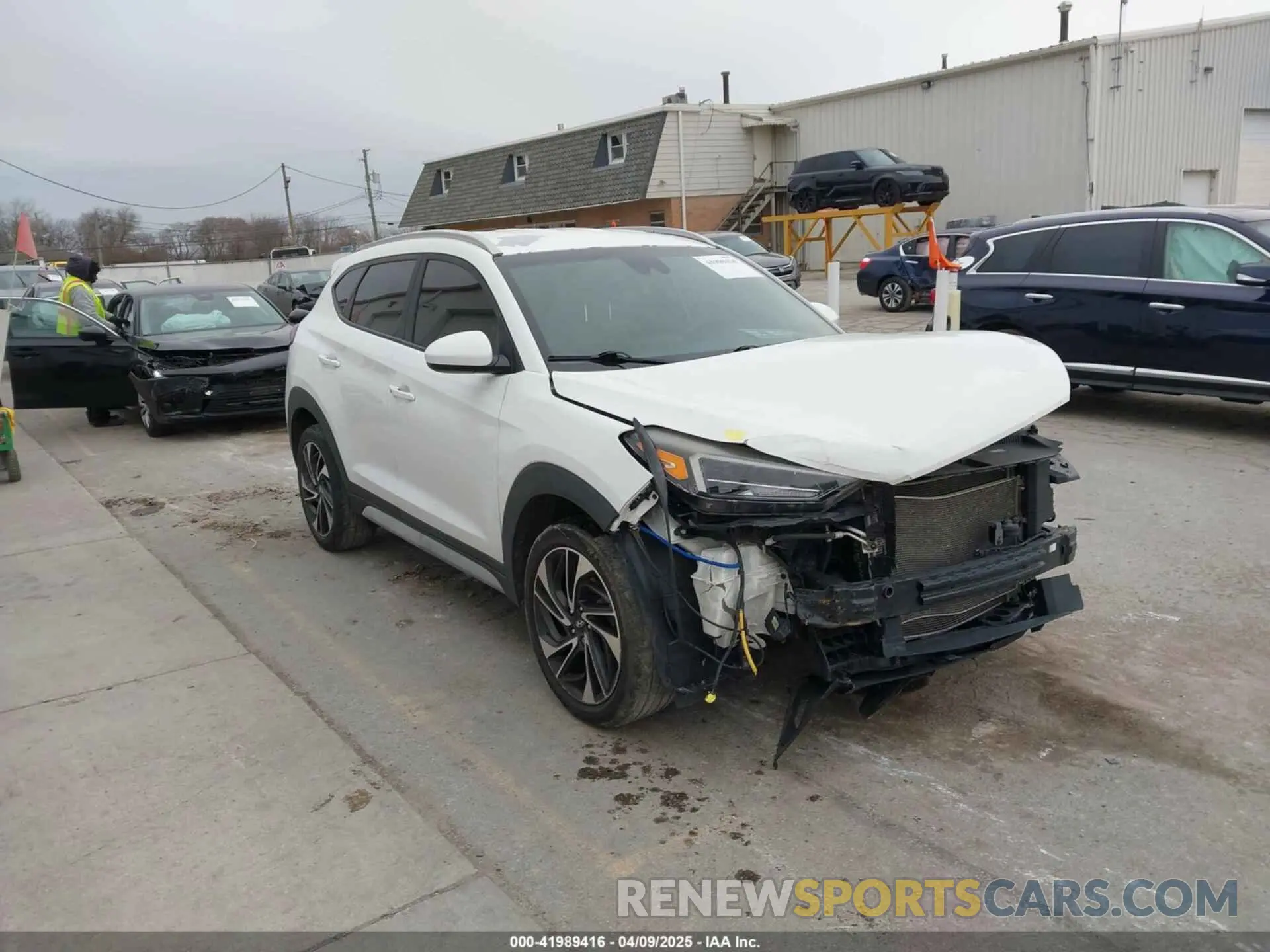 1 Photograph of a damaged car KM8J33AL6KU838403 HYUNDAI TUCSON 2019
