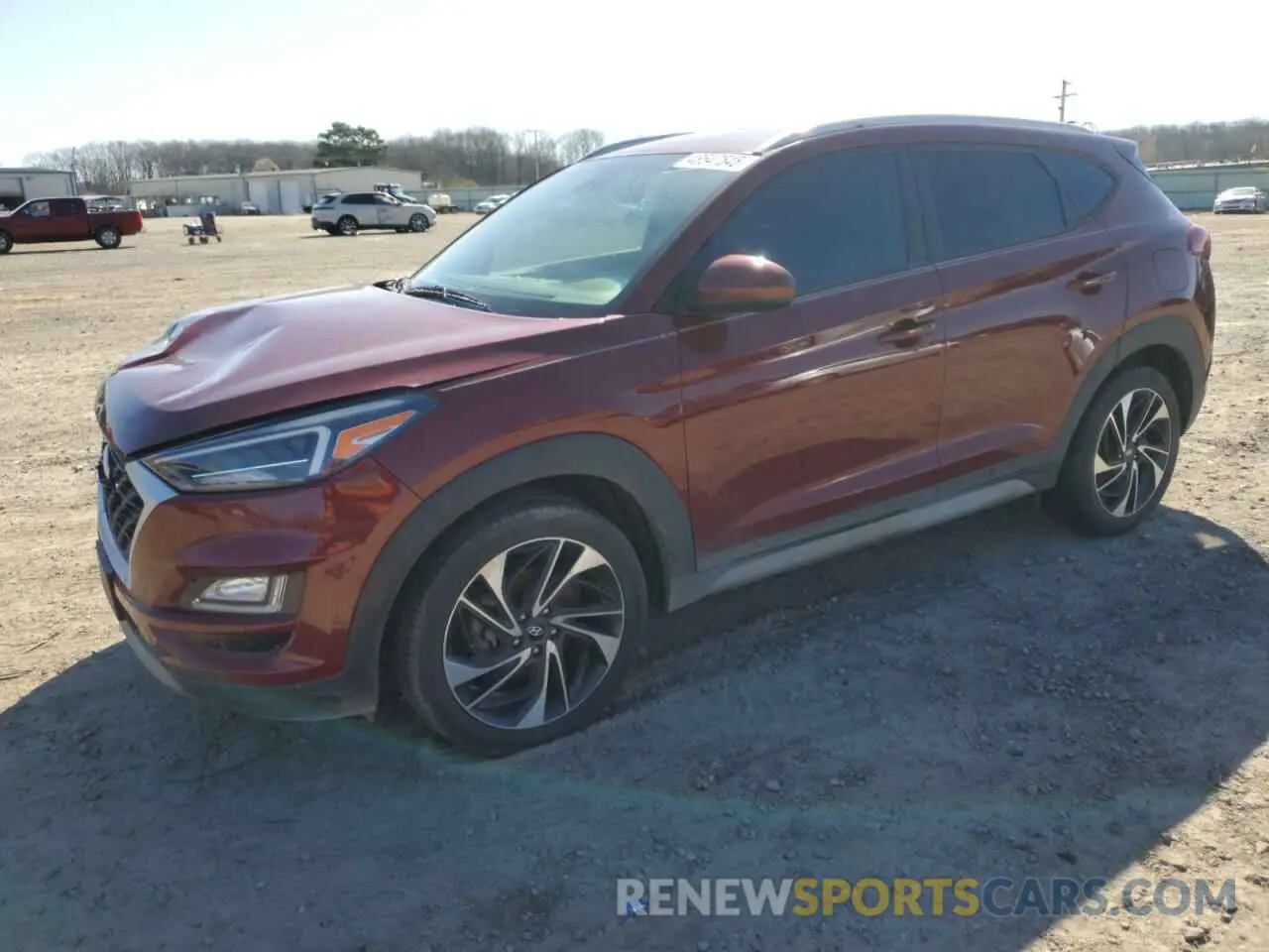1 Photograph of a damaged car KM8J33AL6KU861387 HYUNDAI TUCSON 2019