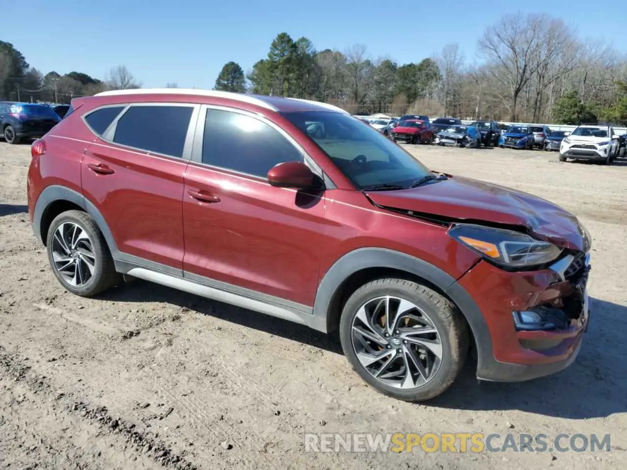 4 Photograph of a damaged car KM8J33AL6KU861387 HYUNDAI TUCSON 2019