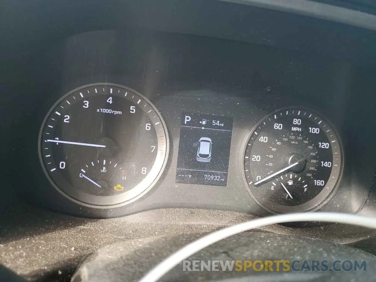 9 Photograph of a damaged car KM8J33AL6KU861387 HYUNDAI TUCSON 2019
