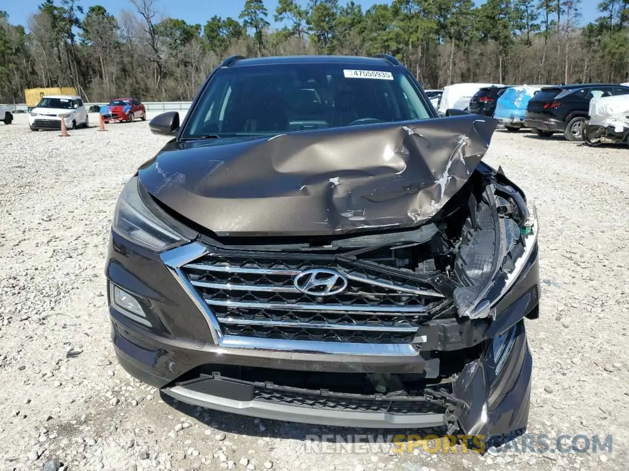 5 Photograph of a damaged car KM8J33AL6KU959349 HYUNDAI TUCSON 2019