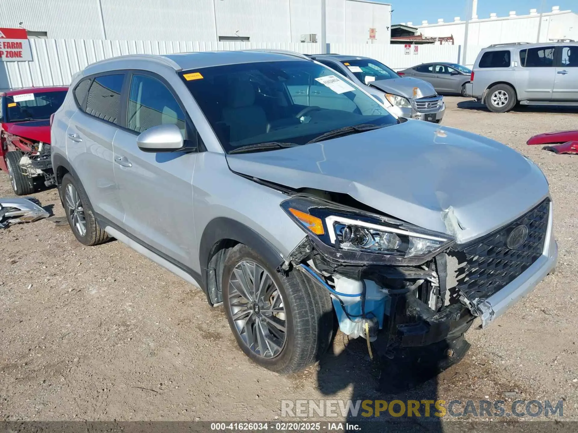 1 Photograph of a damaged car KM8J33AL6KU988298 HYUNDAI TUCSON 2019