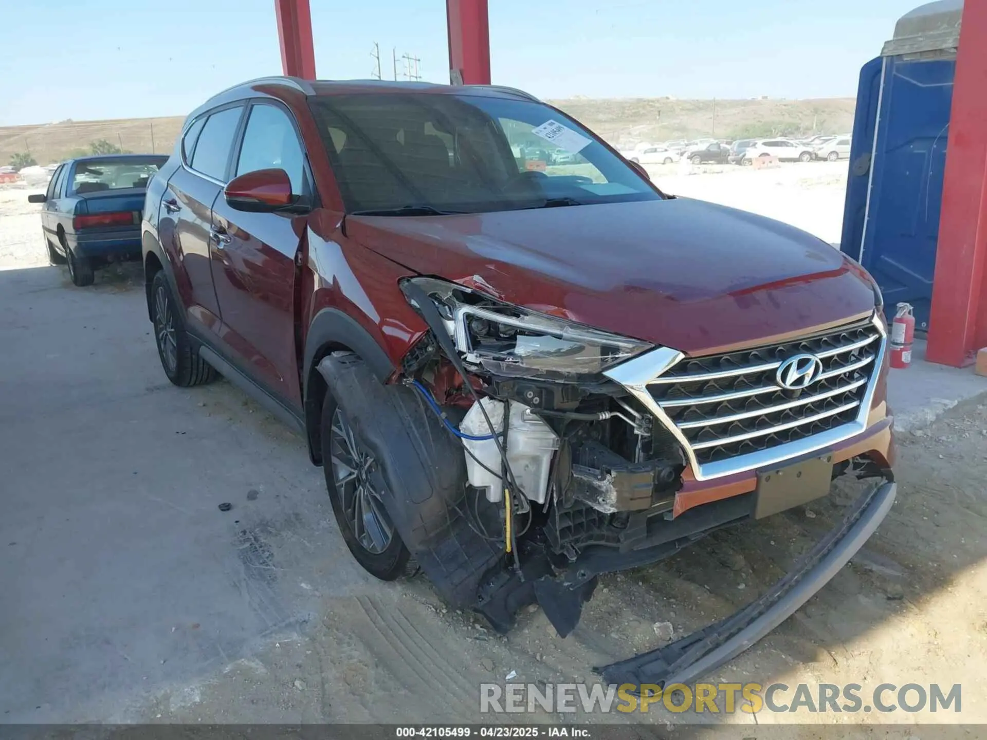 1 Photograph of a damaged car KM8J33AL7KU865187 HYUNDAI TUCSON 2019