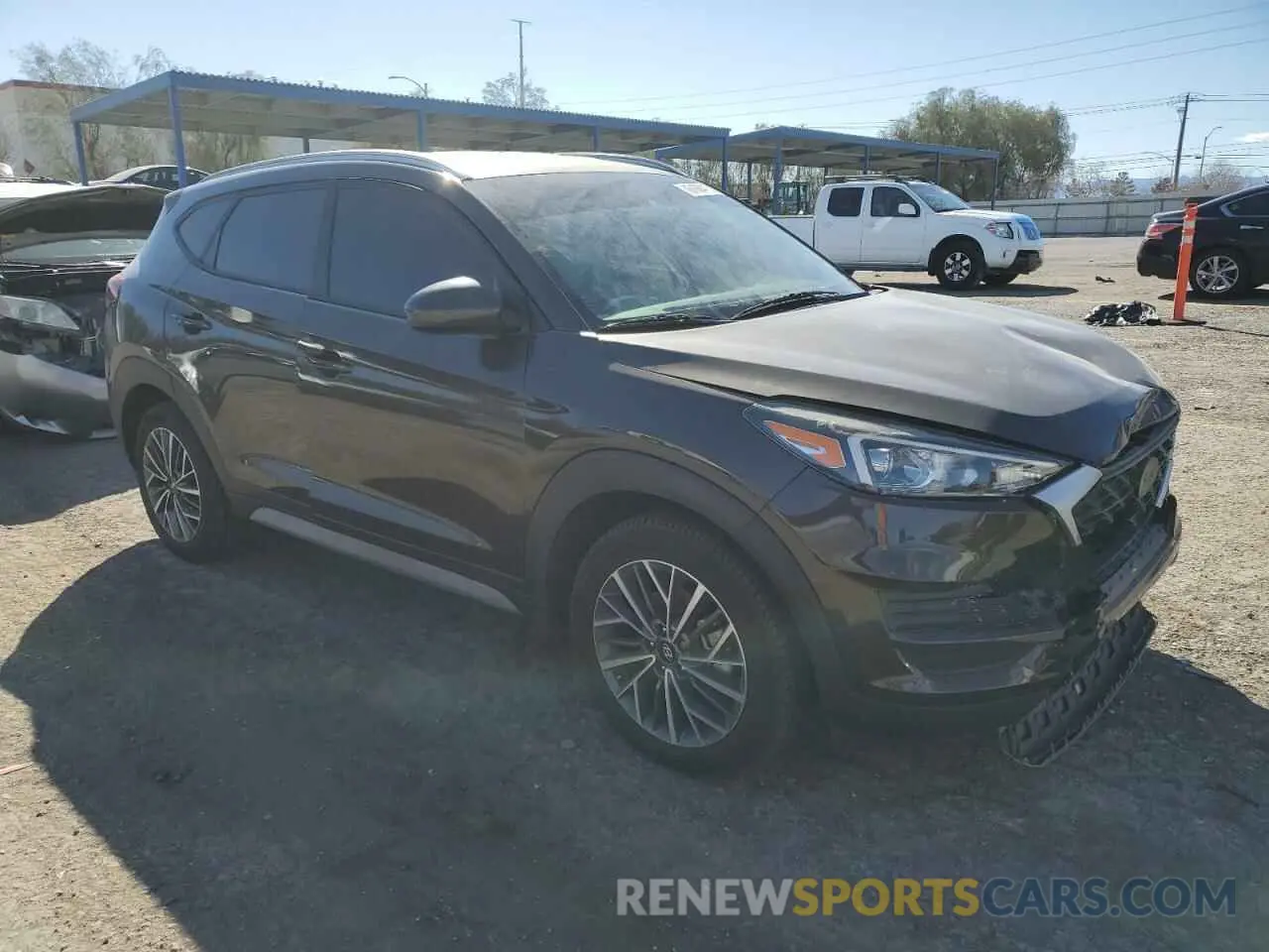 4 Photograph of a damaged car KM8J33AL7KU947274 HYUNDAI TUCSON 2019